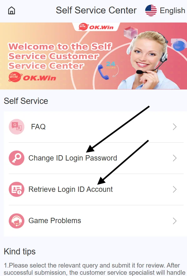 Ok win login related issues
